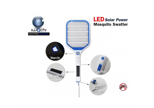 ไม้ตียุงและแมลงไฟฟ้า โซลล่าเซลล์ รุ่น IWC-3380